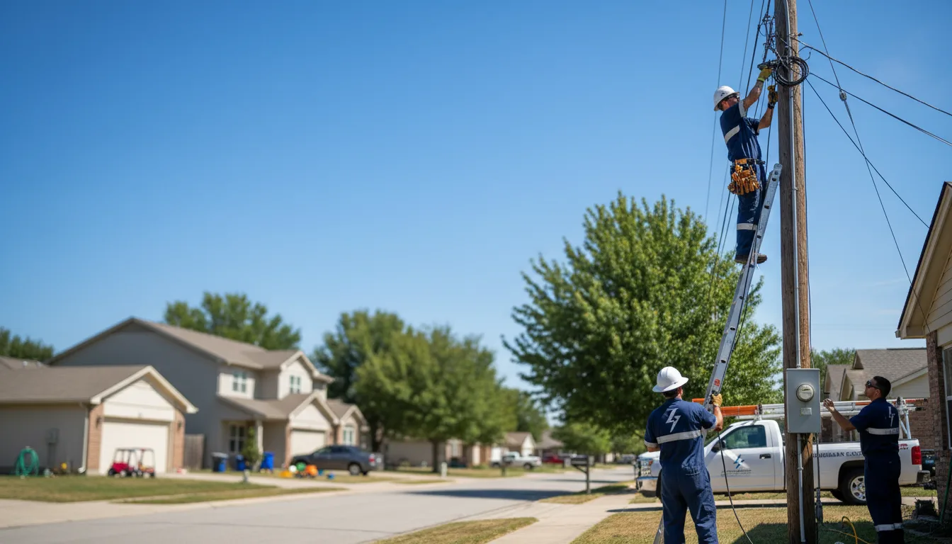 Residential electrician providing installation services in Westfield, ME